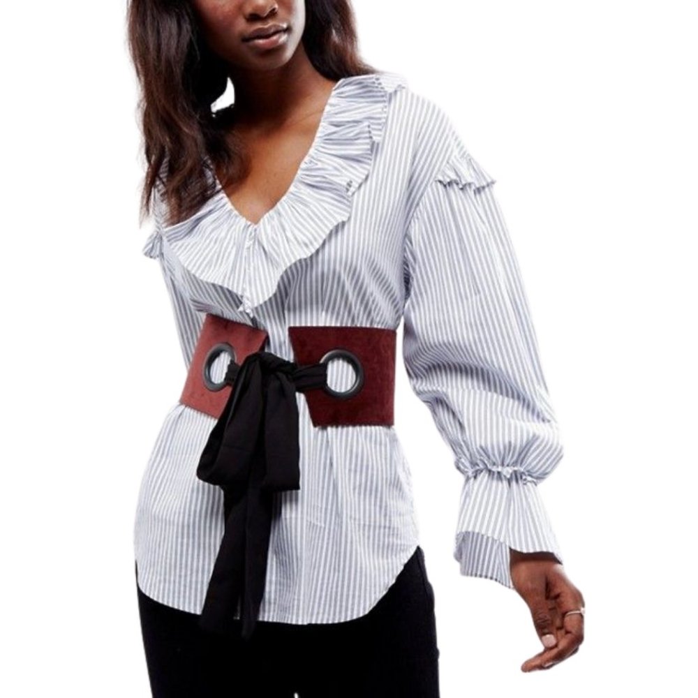 ASOS Large Eyelet Corset Belt w/Chiffon Tie